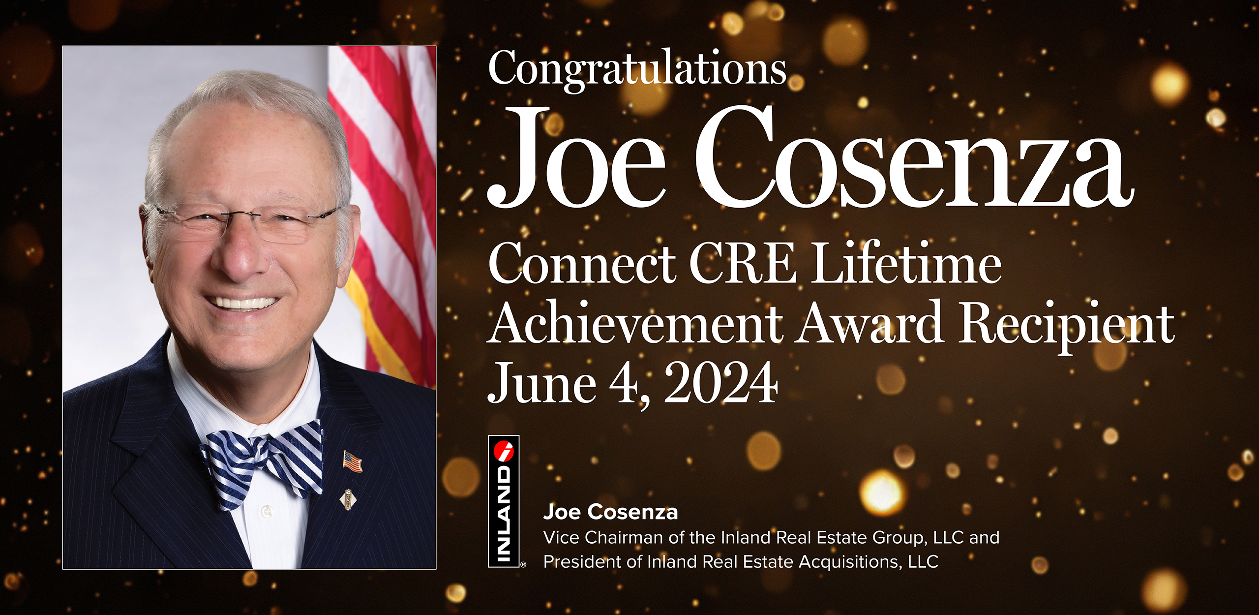 Joe Cosenza Connect CRE Lifetime Achievement Award